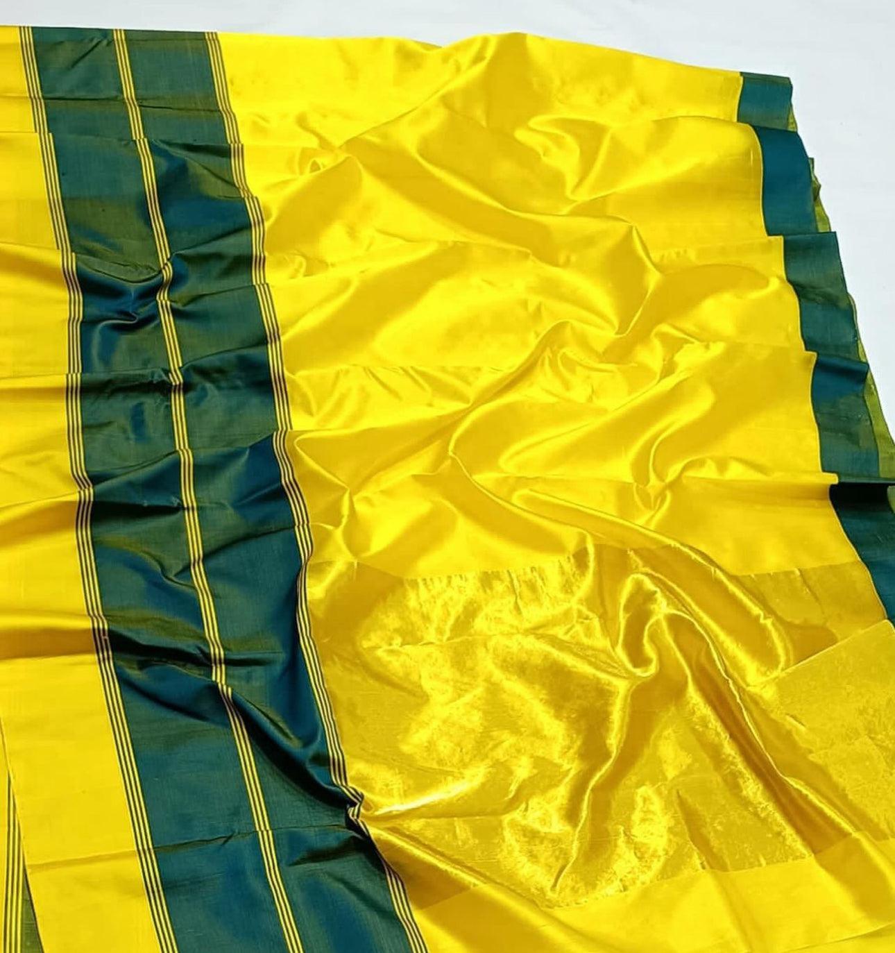 Pure Handwoven Chanderi Silk Saree - Kajol - with Silk Mark - Made to order