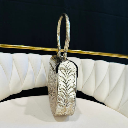 Sabrina Handmade Metallic Clutch