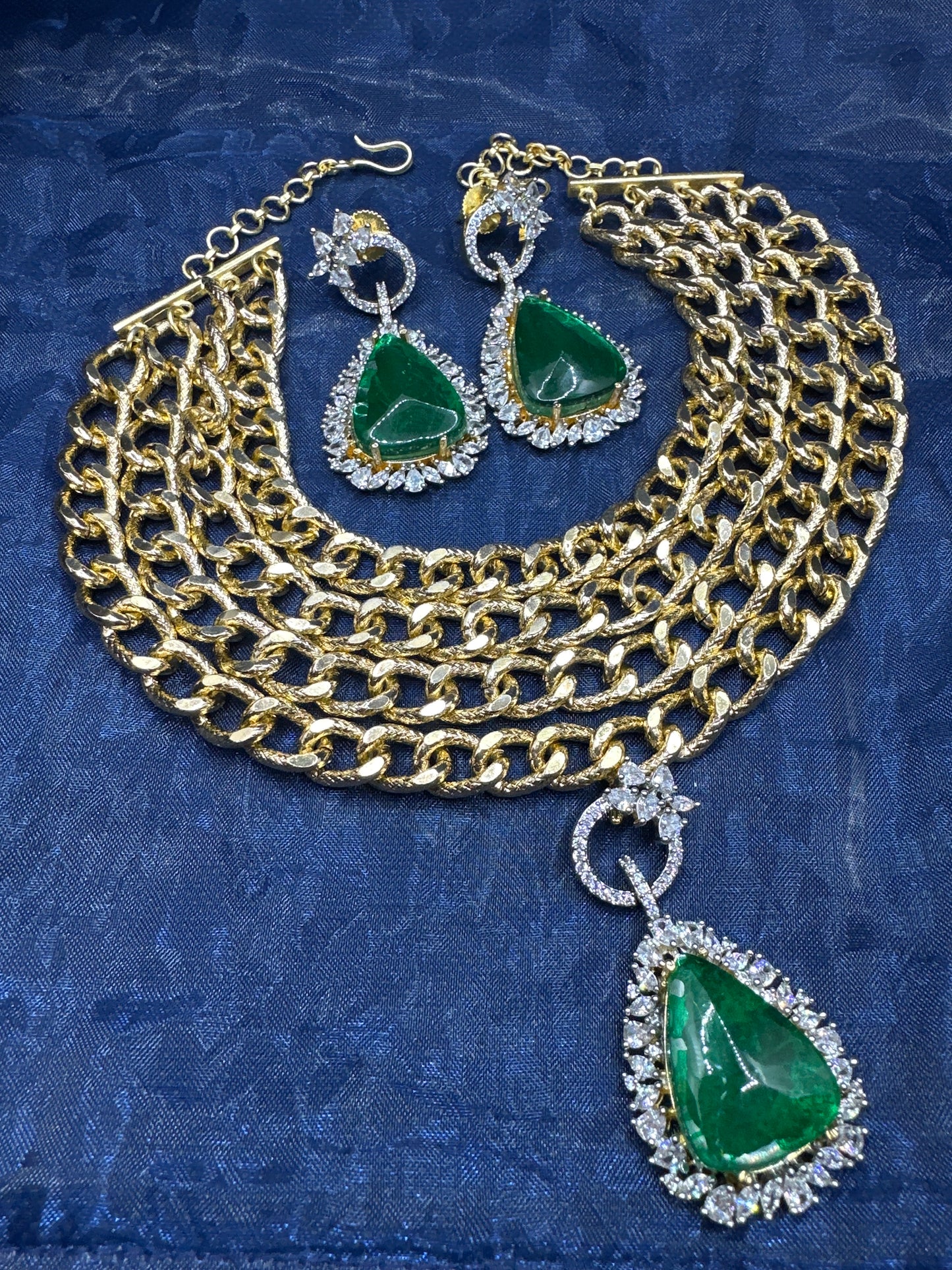 The Monika exclusive limited edition set in Mosanite