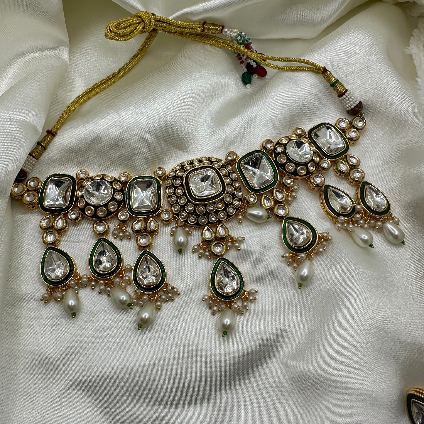 Simra Kundan Polki Necklace set
