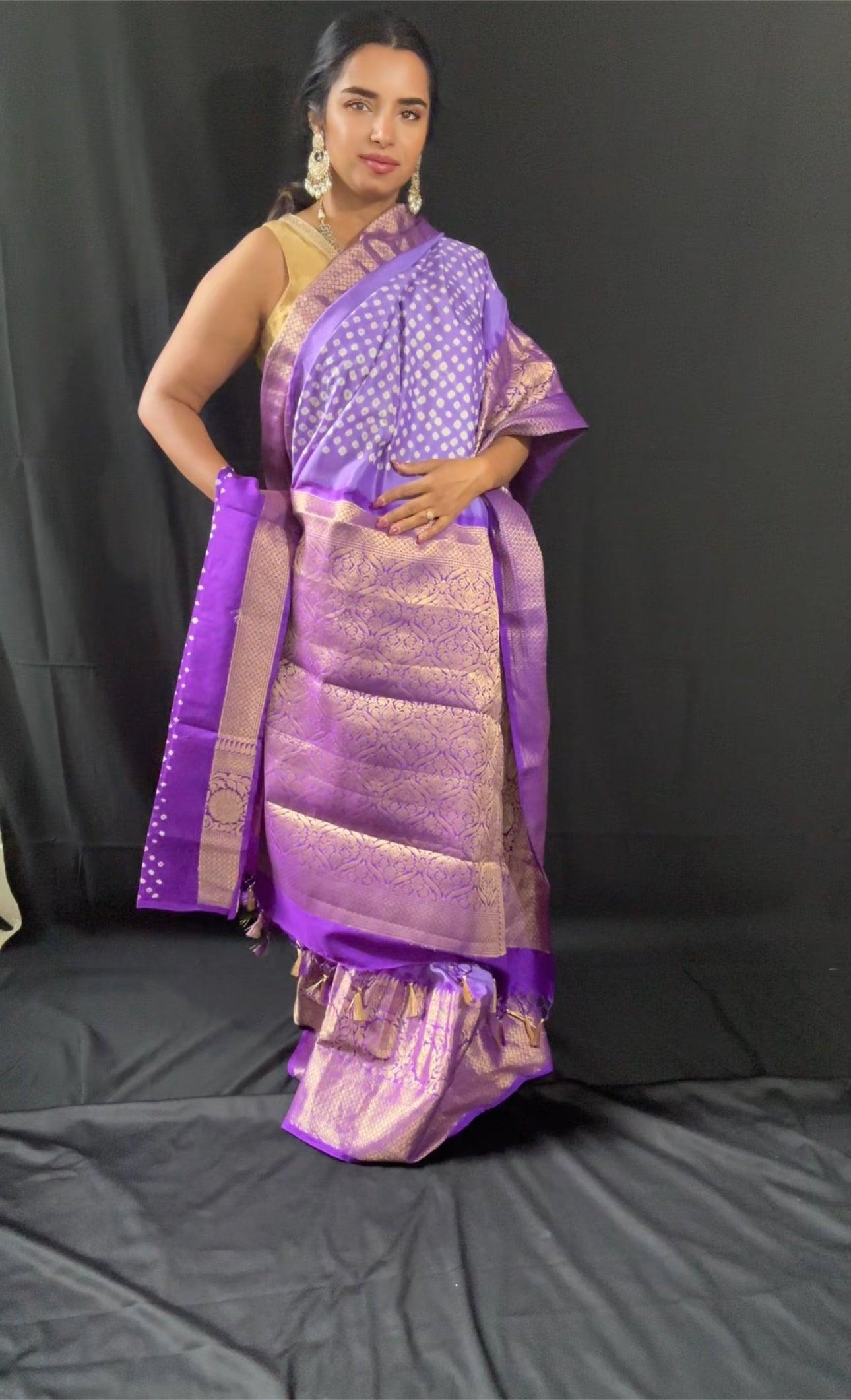 Kanchipuram Hand Tied Saree - Pure Kanchipuram Silk Saree