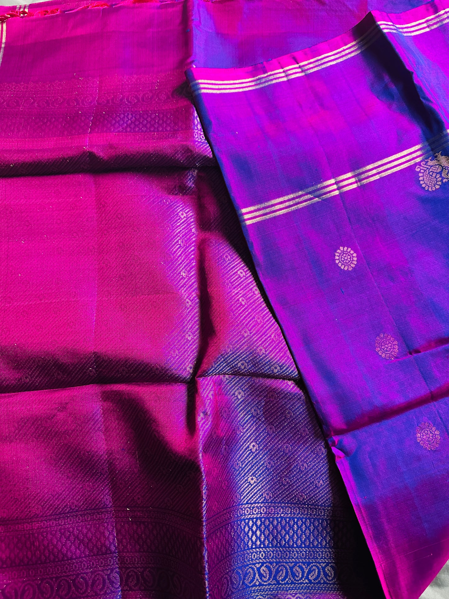 Mayura Chakra – Handwoven Kanchipuram Pure Silk Saree with Silk Mark & Triple Zari Border