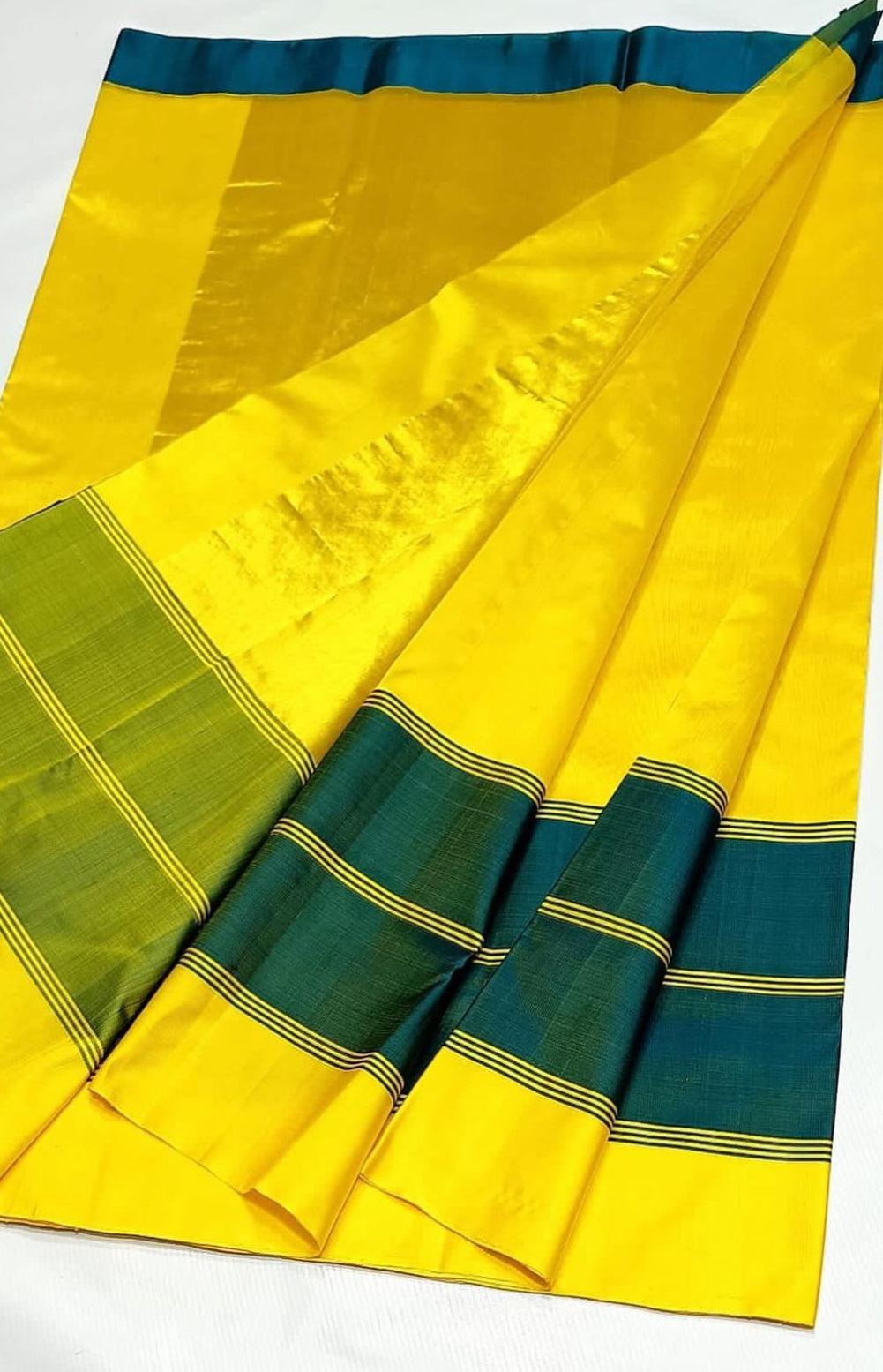 Pure Handwoven Chanderi Silk Saree - Kajol - with Silk Mark - Made to order