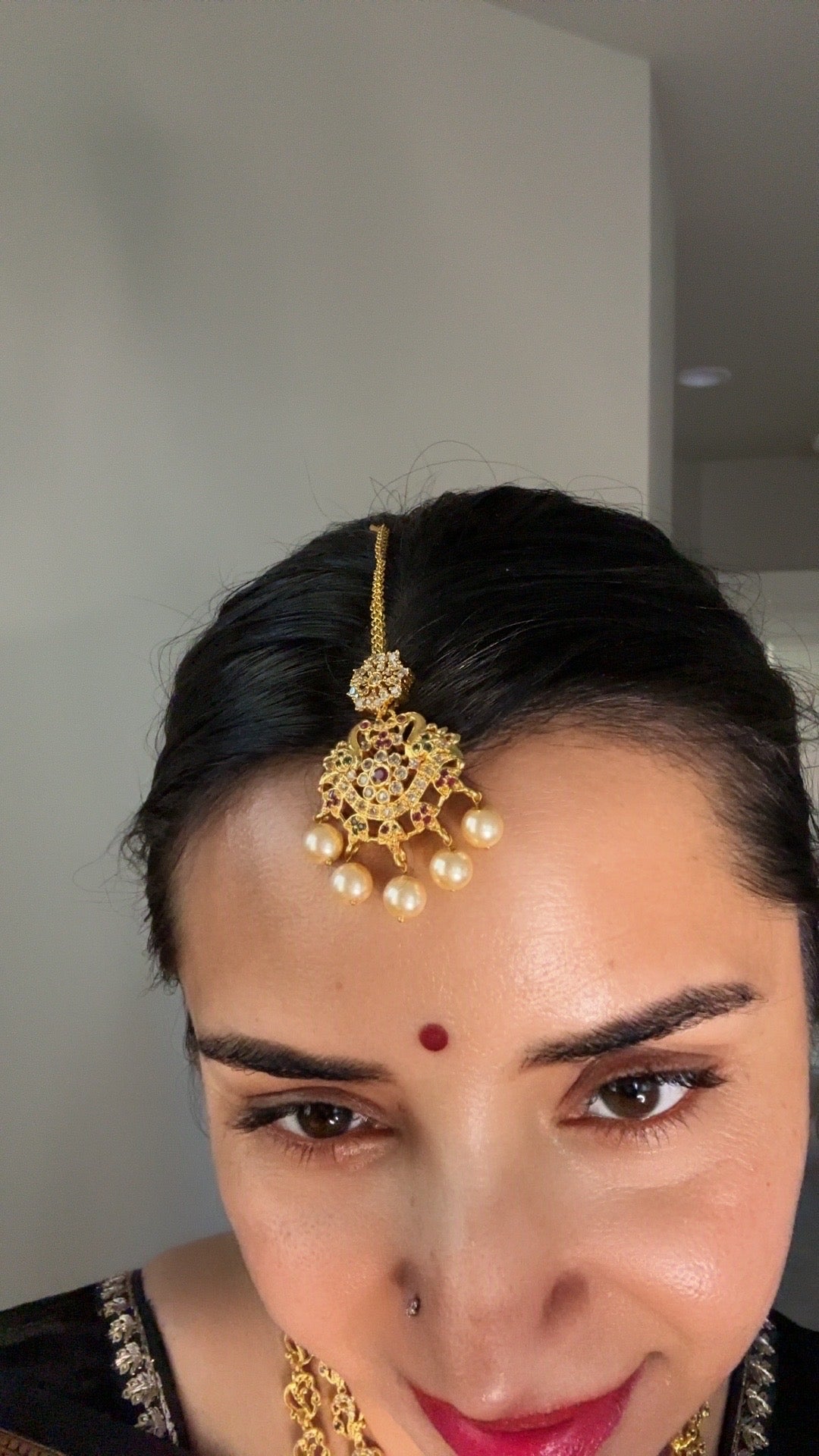 Meera exclusive Temple Jewelry Double necklace