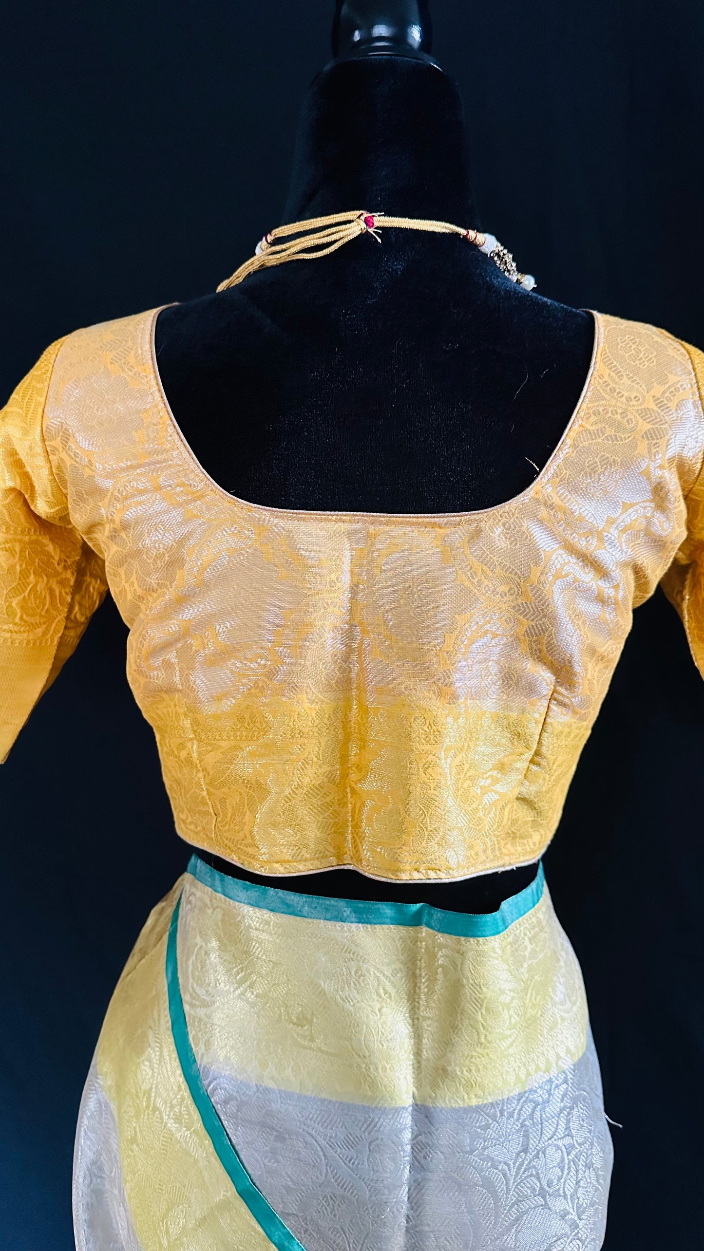 Banarasi Tissue Silk Saree - Rani Mukherjee Inspired with Stitched Blouse