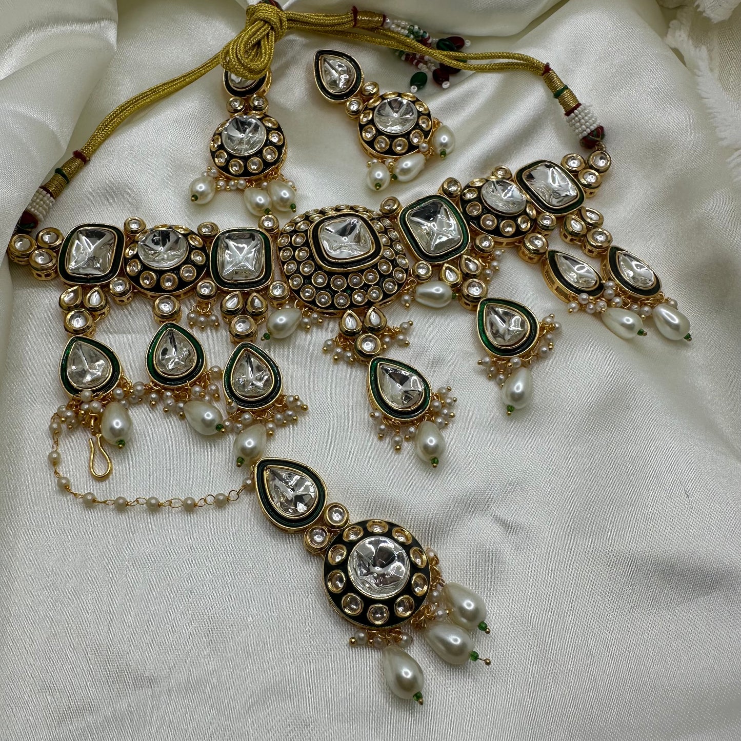 Simra Kundan Polki Necklace set