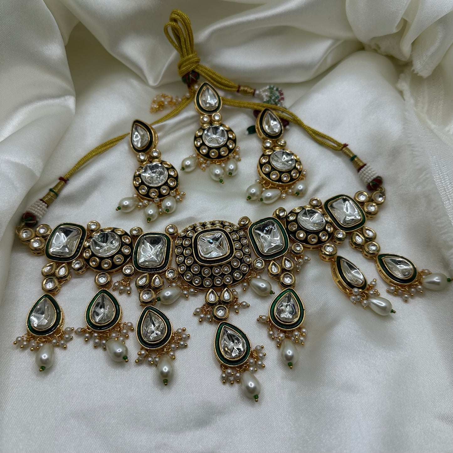 Simra Kundan Polki Necklace set