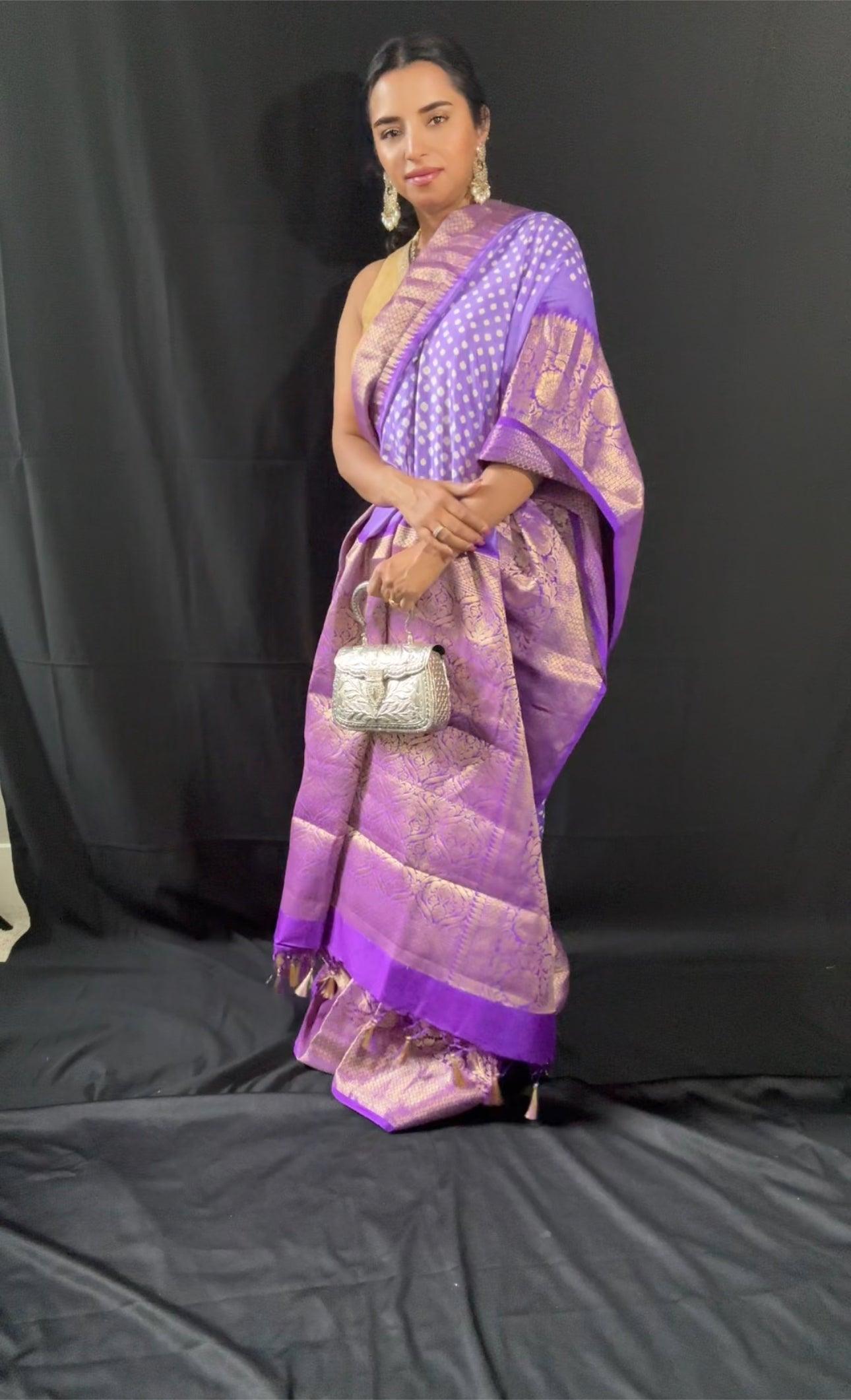 Kanchipuram Hand Tied Saree - Pure Kanchipuram Silk Saree