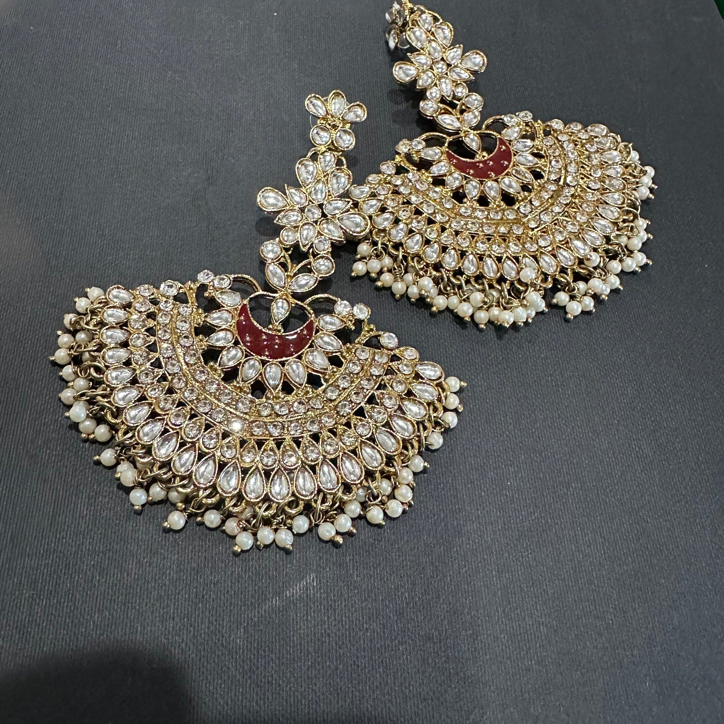 Deepika Padukone Meenakari Earrings