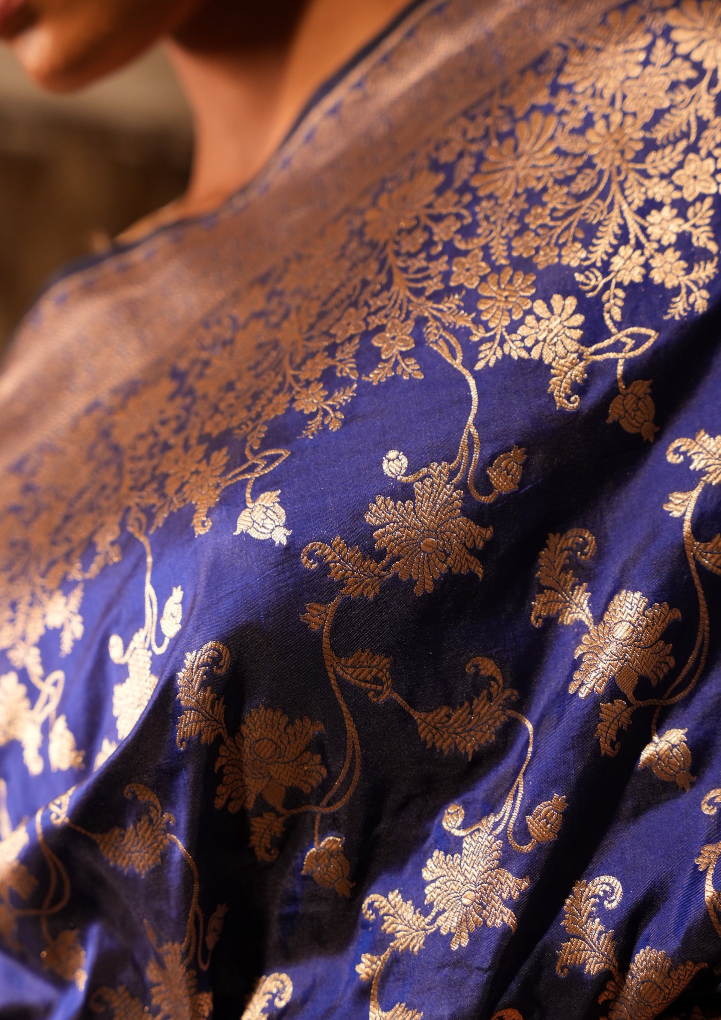 Katan Silk Banarasi Saree with Beautiful skirt Border