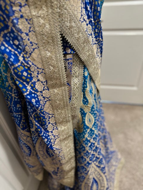 Banarasi Banadhini Georgette Lehanga - Made to order
