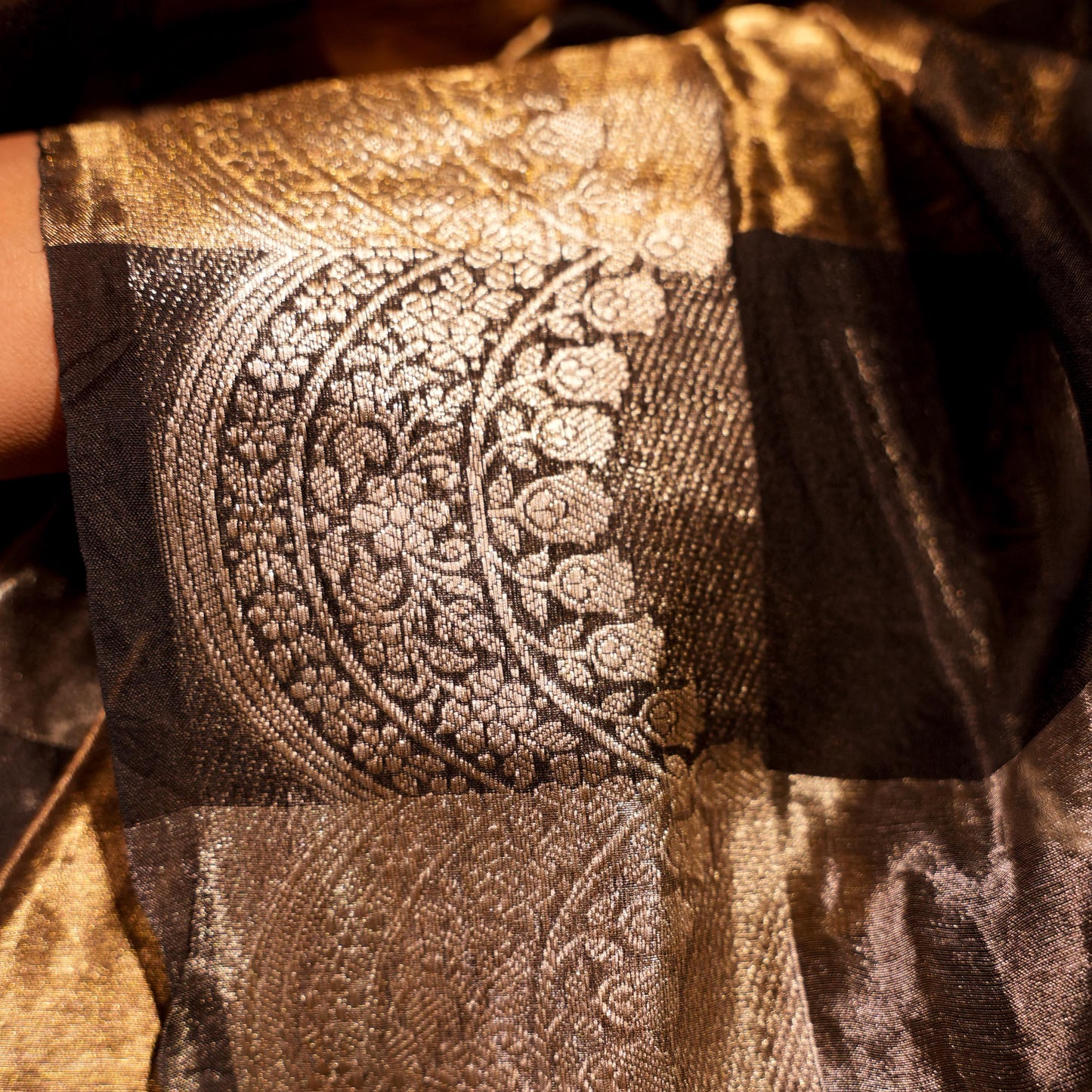 Nazakat – Kora by Tissue Banarasi Silk Saree with Gold & Silver Zari