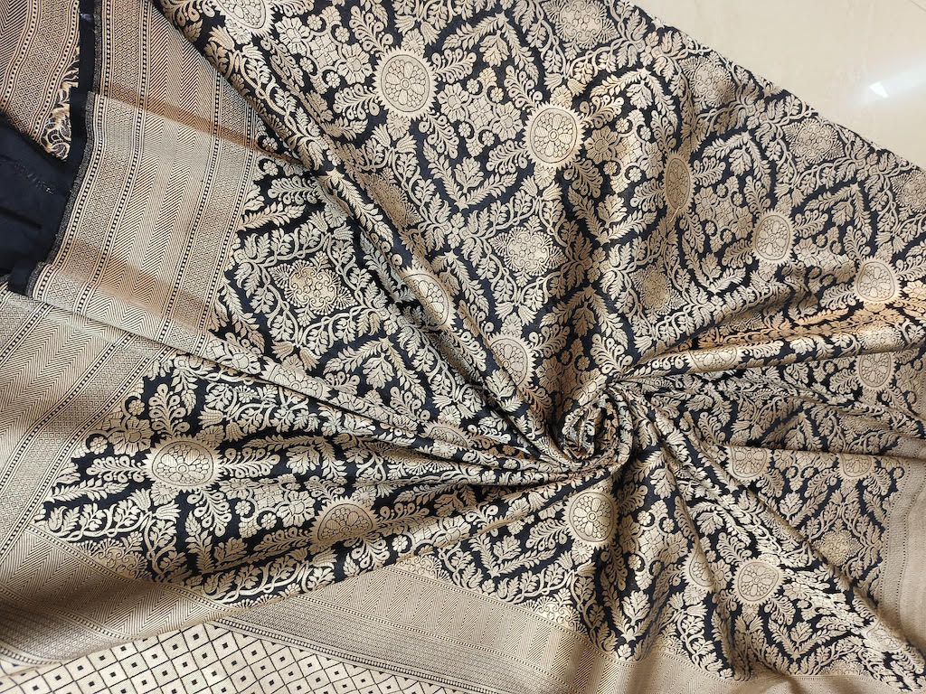 Tamana Bhatia X Jayanti Reddy Inspired Pure Katan Handwoven Banarasi Saree with Silk Mark
