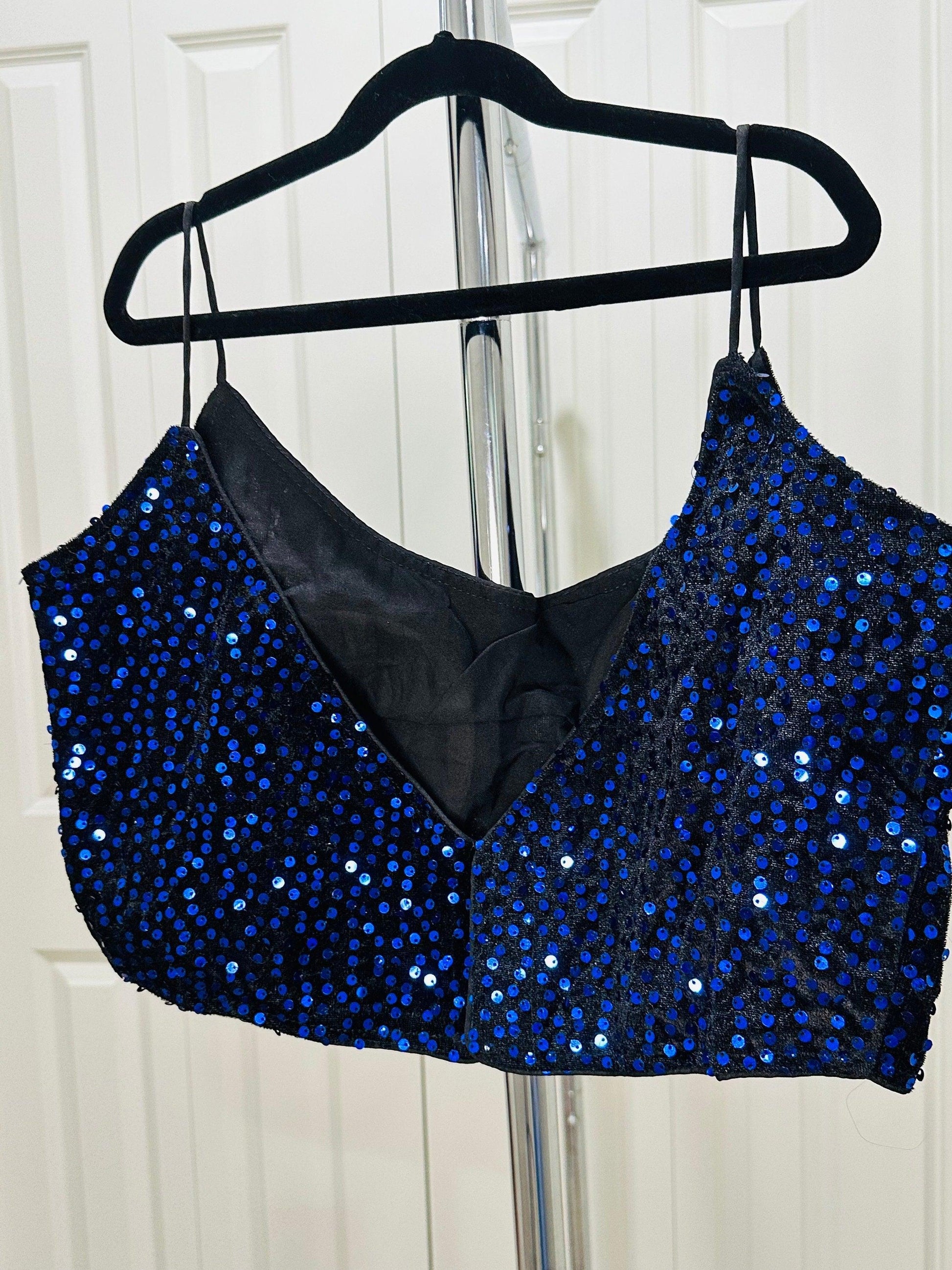 Sequin Blouses - Noodle Strap