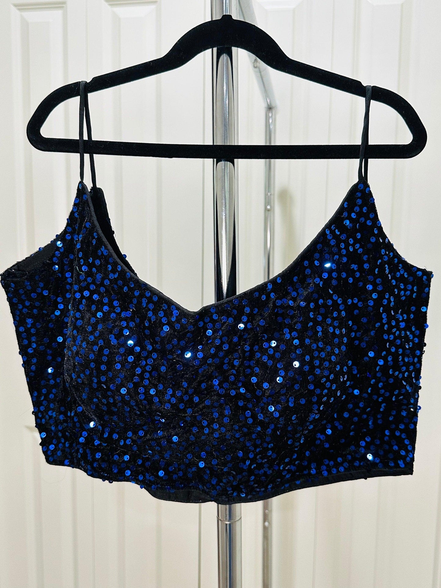 Sequin Blouses - Noodle Strap
