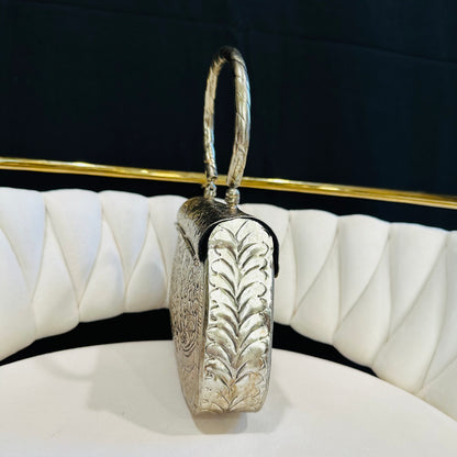 Sabrina Handmade Metallic Clutch