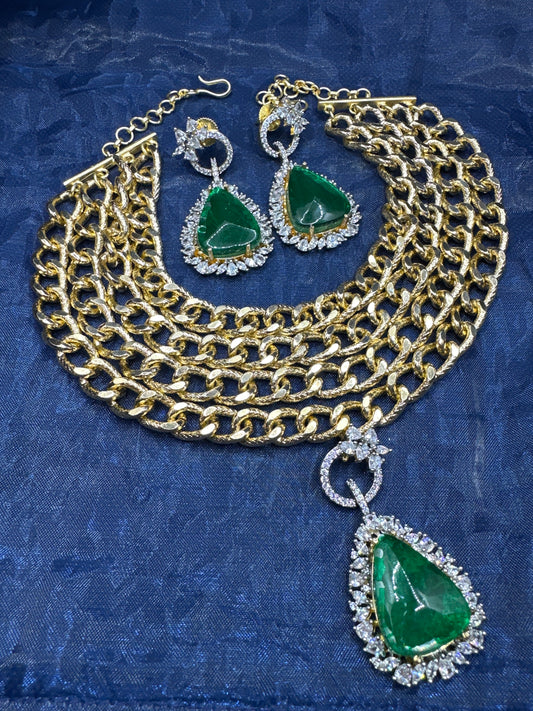 The Monika exclusive limited edition set in Mosanite
