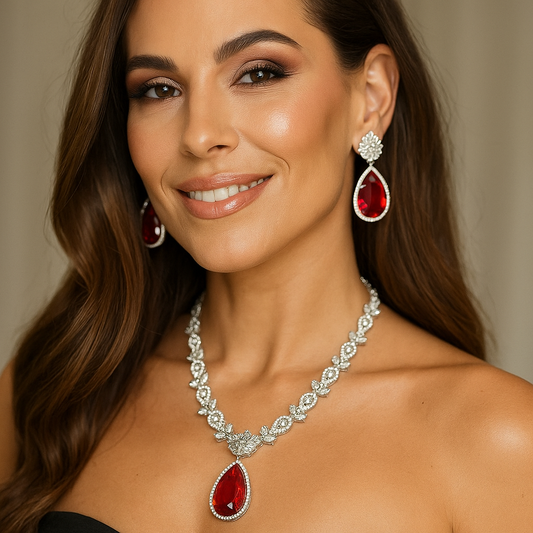 Ruby AD Jwellery Set