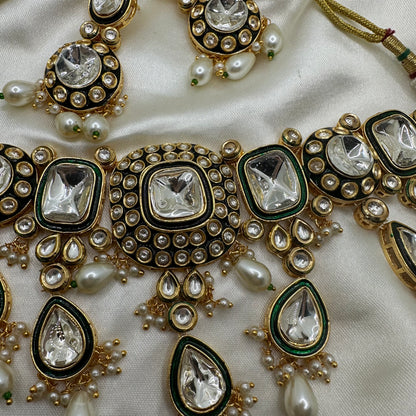 Simra Kundan Polki Necklace set