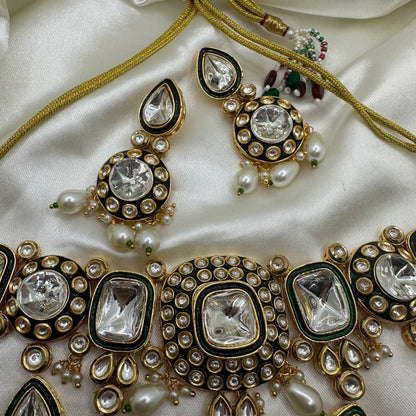 Simra Kundan Polki Necklace set
