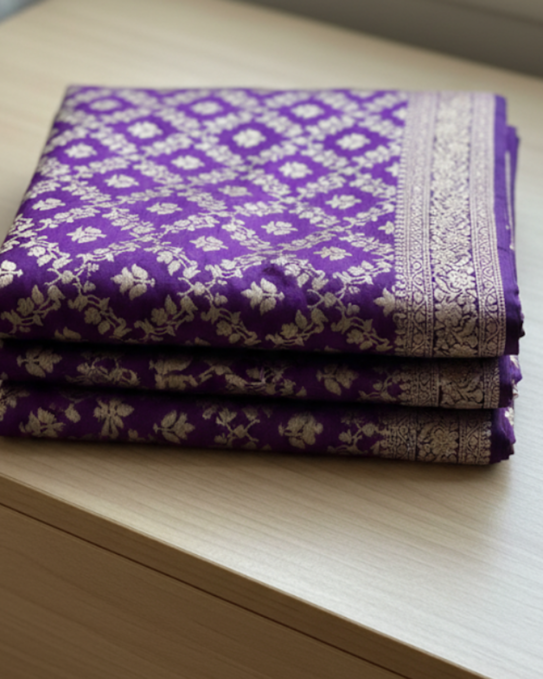 Exquisite Jaal Handwoven Katan Silk Saree with Gold Zari Silk Mark Saree with blouse