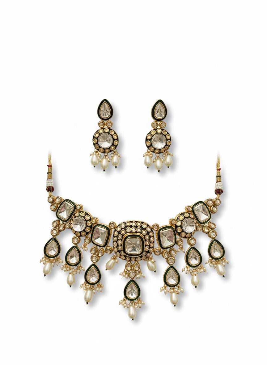 Simran Kundan Polki Necklace set