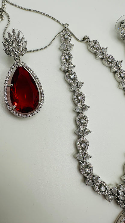 Ruby AD Jwellery Set