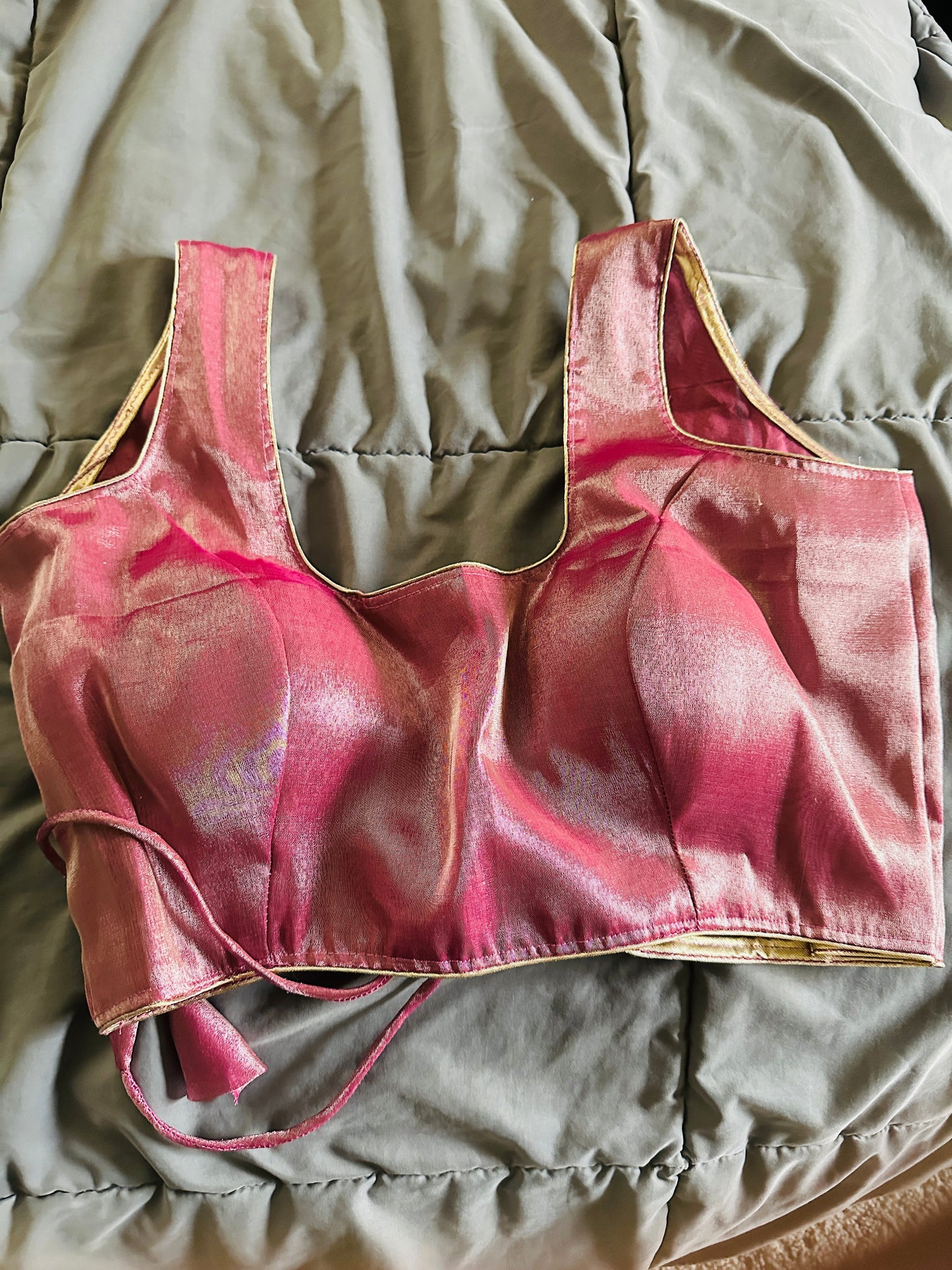 Saree Blouse Tissue Silk - Banarasi Blouses/ Top