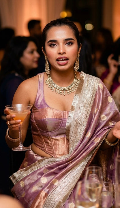 Banarasi Tissue Silk Saree with Gotta Patti - feather light elegance without the weight