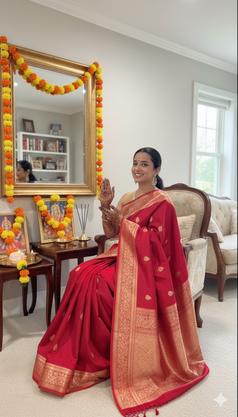 Banarasi Silk Saree Pure Mashru  - Reddish Pink - Kaduwa