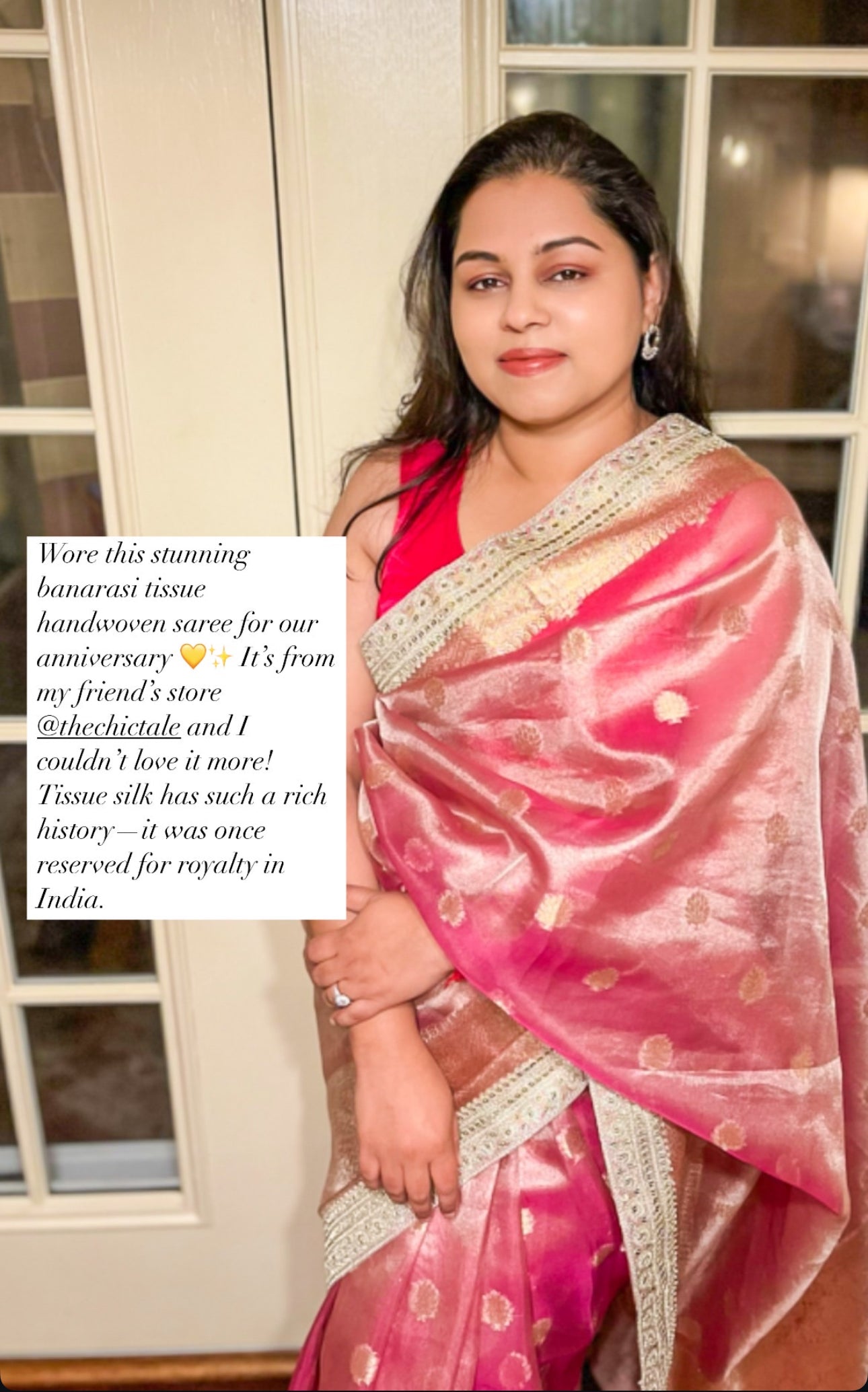 Banarasi Tissue Silk Saree with Gotta Patti - feather light elegance without the weight