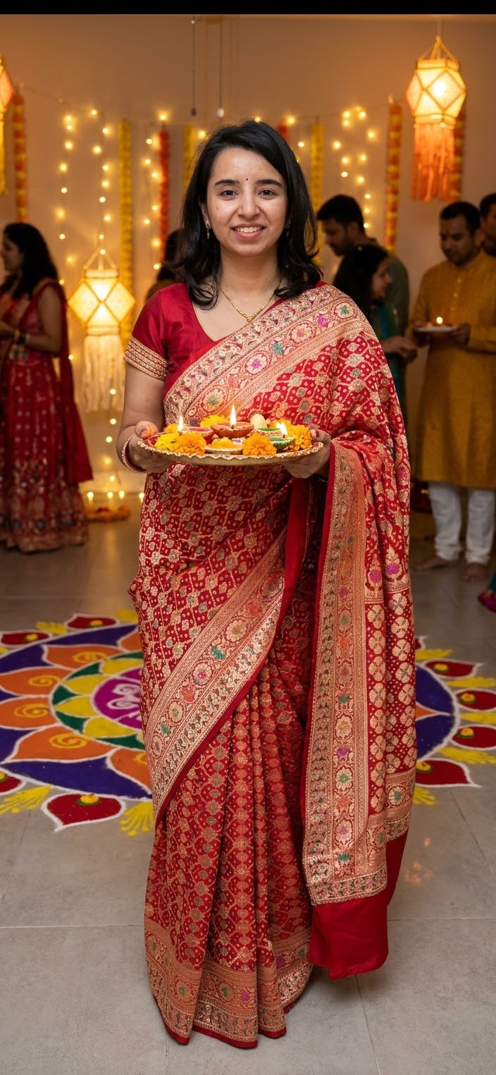 Hand Bandhej  Handloom Banarasi Saree in Pure Khaddi Georgette - see colors