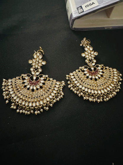 Deepika Padukone Meenakari Earrings