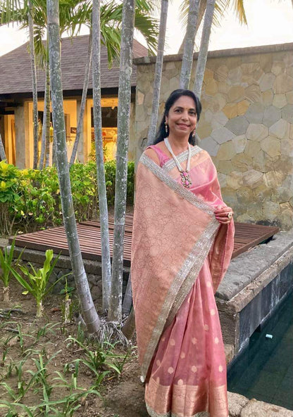 Banarasi Tissue Silk Saree with Gotta Patti - feather light elegance without the weight