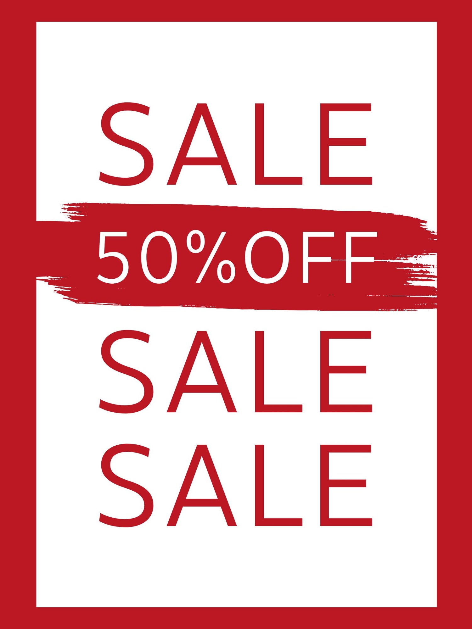 50% Clearance Sale