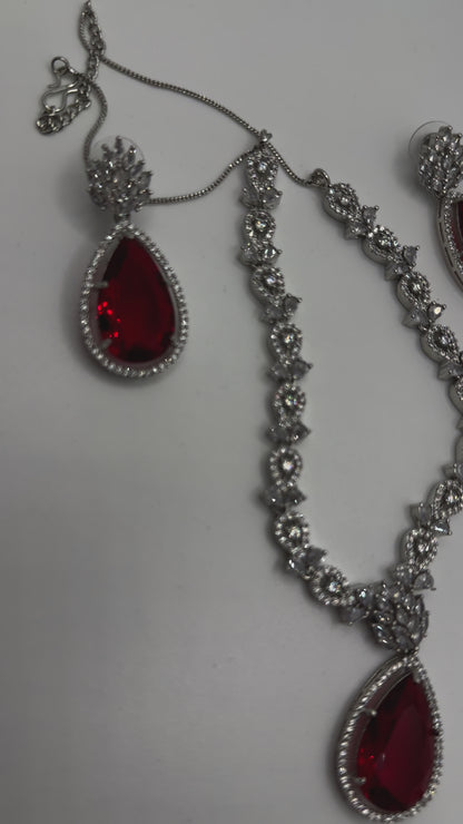 Ruby AD Jwellery Set