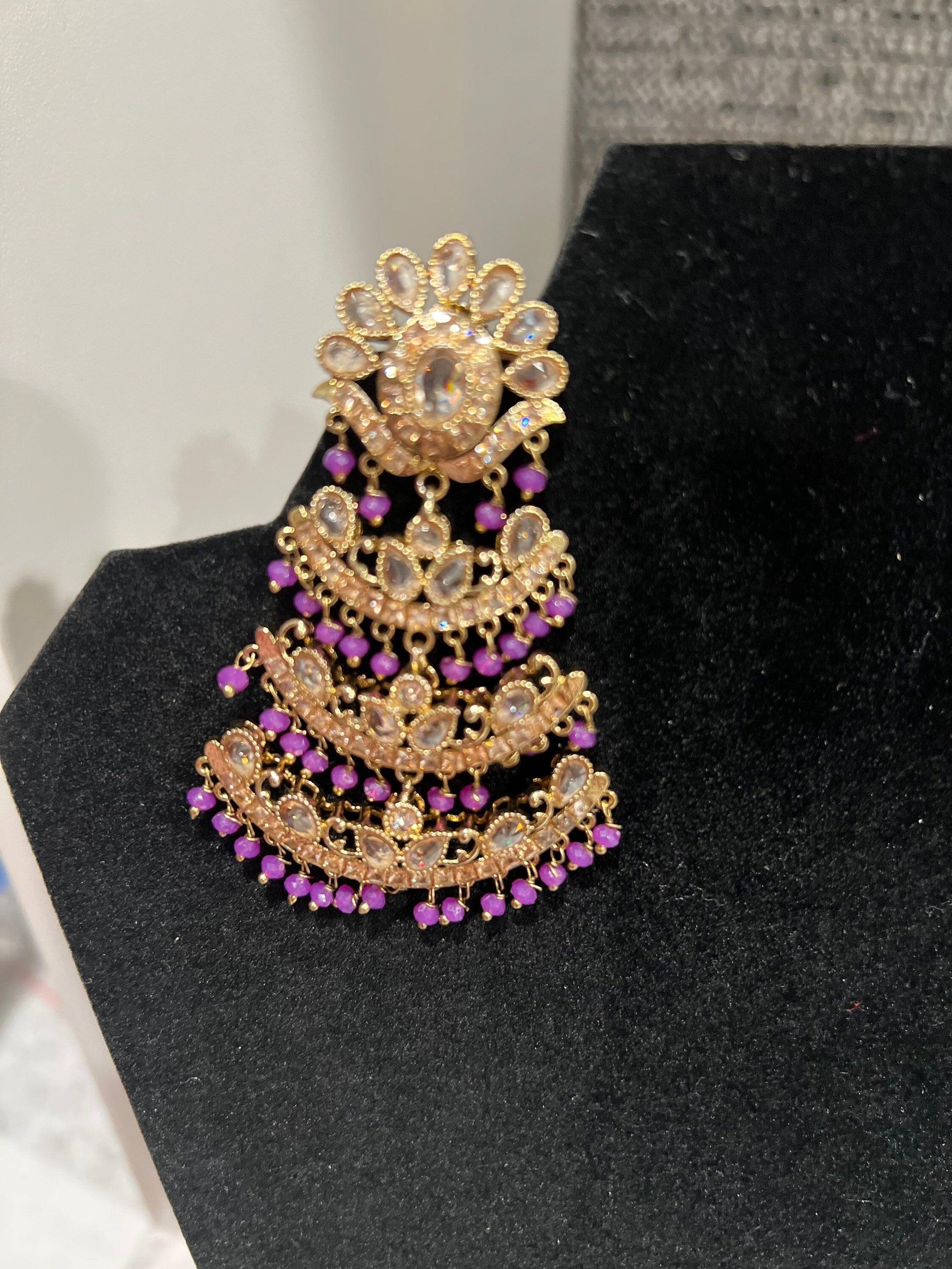 Beautiful Handmade Jewelry - Kundan Polki / AD by The Chic Tale