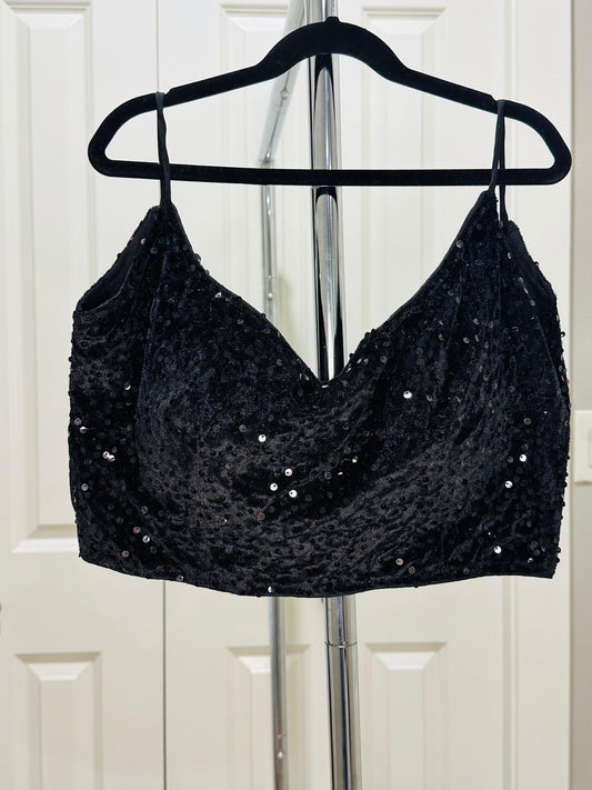Sequin Blouses - Noodle Strap